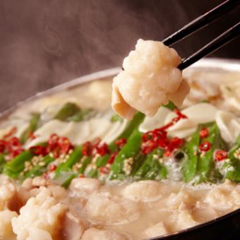 【송년회 코스】3시간 음방제 첨부 9품 된장도 냄비 코스《5500엔》전석 개인실◎