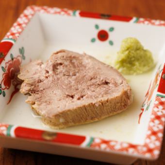 茹でタン 山葵添え