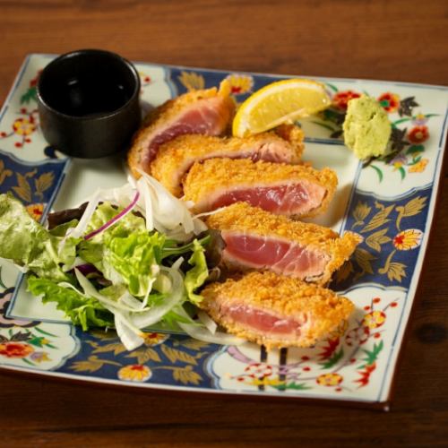 サーモンのレアカツ