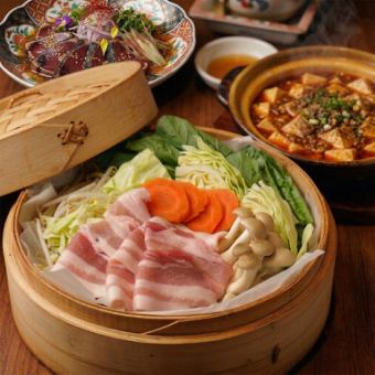 2時間飲放題付 8品 一番人気！　夏宵コース《４９５０円》全席個室◎