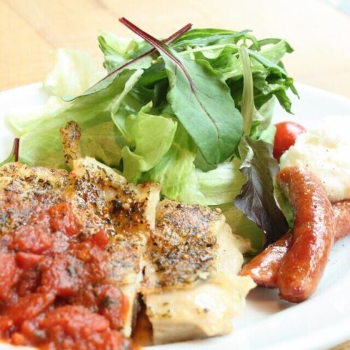 Grilled chicken set meal