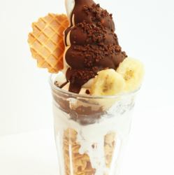 Chocolate banana parfait