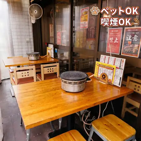 【总店】1张双人桌。露台允许吸烟和携带宠物!