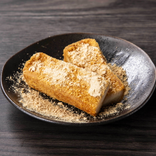 Nostalgic fried bread with soybean flour