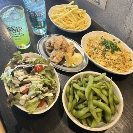 　鳥小屋のサクッと満喫コース　全5品2Hサワー限定飲み放題付3500→3000円(税込)
