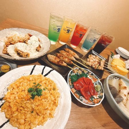 〇 Bird Cage Enjoyment Course with 2 hours of all-you-can-drink: 5,500 yen → 5,000 yen (tax included)