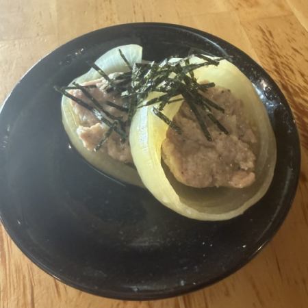 新玉葱の鶏鋳込み