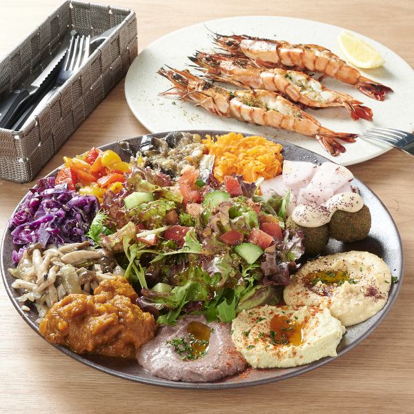 【ボリューム満点◎】地中海料理を満喫するならこれで決まり！◆ヴィーガンプレート　2000円(税込)
