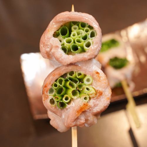 万ねぎ豚巻き串