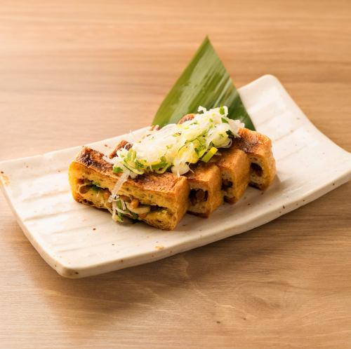 栃尾揚げ・納豆