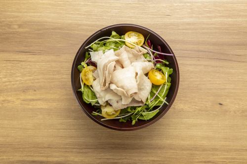 Mochi pork shabu-shabu salad