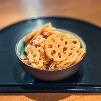 からし蓮根チップ