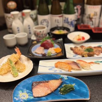 宴会套餐：7 道时令菜肴，100 分钟畅饮，仅需 6,600 日元！