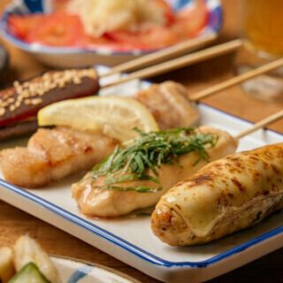【2H飲み放題付◆鶏尽くしコース】旨い焼き鳥・鶏せせり南蛮などが楽しめる<全9品>5500円(税込)