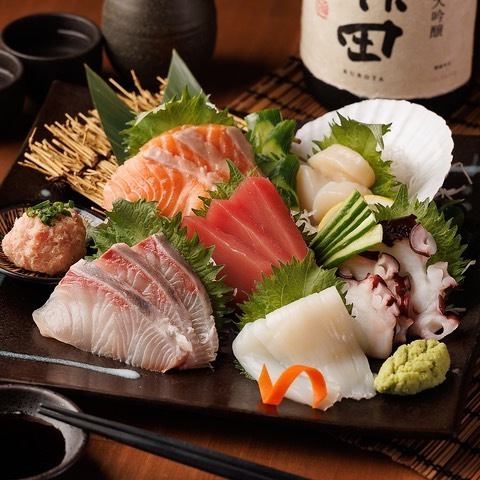 本日のお造り5点盛り