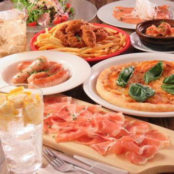 【少人数でも!ちょっとした集まりに】カジュアルコース全7品180分飲み放題付(金土120分)２名～