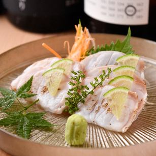 魚の王様「クエ」のお造り＆炙り　　