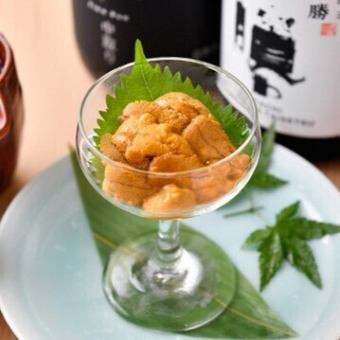 【期間限定】うに刺身と帆立雲丹焼き【ウニ付き雅コース】6,000円(税込)【2H飲み放題】ウニ/雲丹
