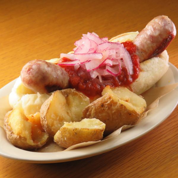 【圧倒的ボリューム！】肉肉しくジューシーな自家製ソーセージ☆