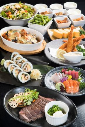 ★夏の旬を満喫★お造り、牛ランプステーキなど『夏の歓送迎会得々コース並(2時間飲み放題付)』