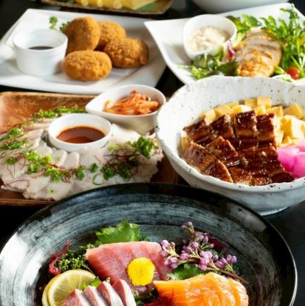 ★夏の旬を満喫★新鮮お造り、鶏南蛮タルタルや蒸し豚など『夏の得々コース(2時間飲み放題付)』