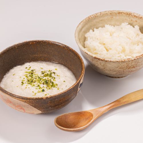 Tororo rice/Ochazuke (rice with green onions)