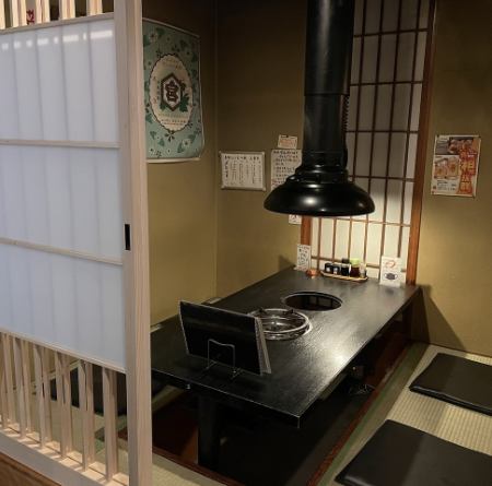 [Private room x sunken kotatsu] A sunken kotatsu with seating for 4, so you can relax and enjoy your meals and drinks in this private room!