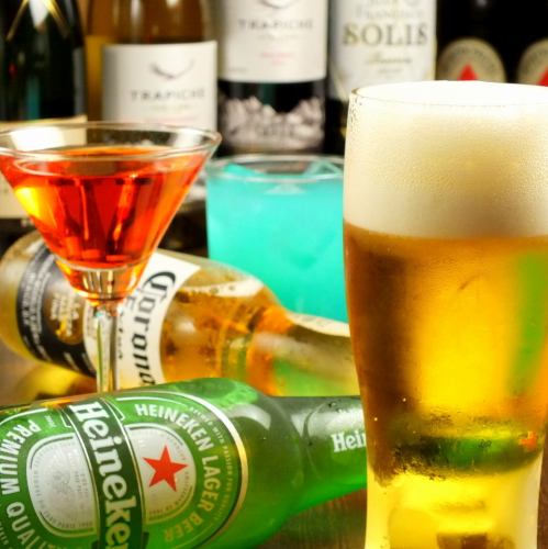 ビールは勿論！カクテルなどのお取り揃えも充実！！