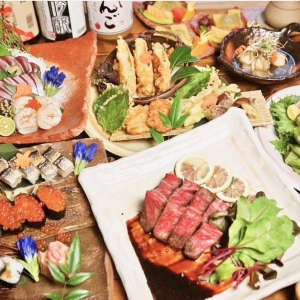 [10 dishes all-you-can-drink 2 hours 3,500 yen (tax included) course] A highly recommended course with plenty of volume and good value for money!