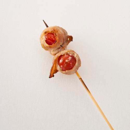 Tomato roll skewers