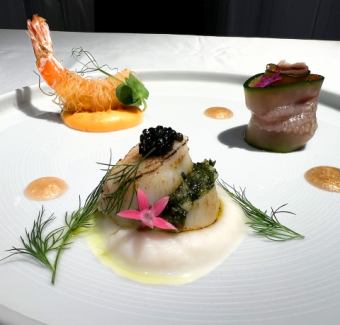 2025年Xmas 【全7品】黒毛和牛を使ったフレンチ王道赤ワイン煮込みがメインのクリスマスディナー