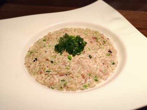 Remake cream risotto made with "sake-steamed clam" soup