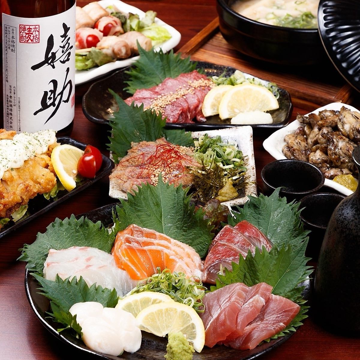 【三宮駅近】名物野菜巻き串や博多明太もつ鍋を満喫!お得な単品飲み放題も◎