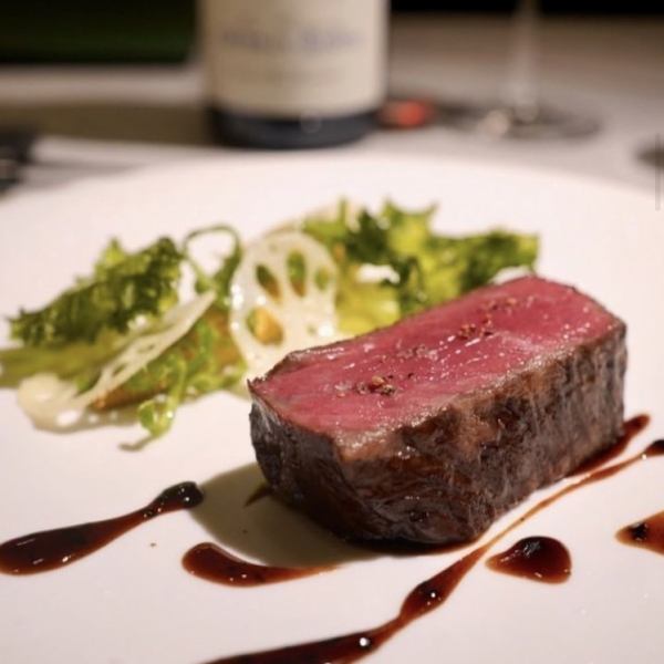 [Our proud branded beef] Enjoy the main dish using branded beef "Bizen black beef from Okayama prefecture"