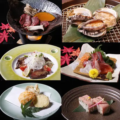 盡情享受頂級食材！ ◆單人份◆ 「秋季奢華套餐」 9道菜 + 私人包廂，含2小時暢飲，僅需7800日元