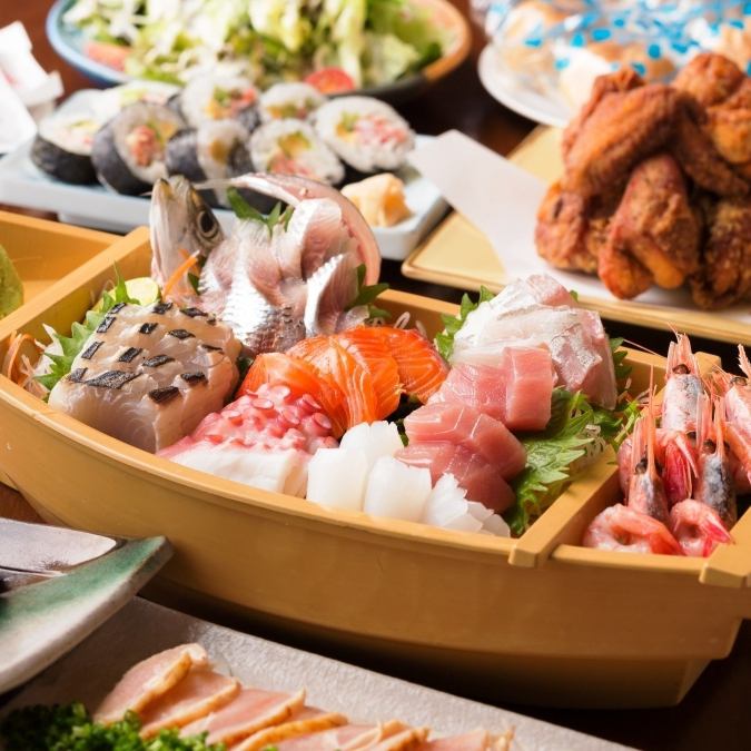 We offer a funamori course! A delicious course with all-you-can-drink included ◎