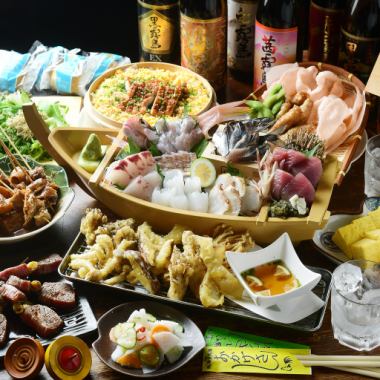 【150分生ビール付飲み放題】究極の刺し盛りと名古屋コーチンのイチオシコース(全12品)6000円