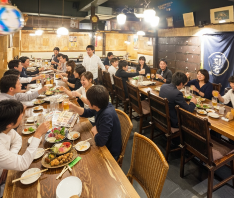 Private bookings available for groups of 60 or more! We can accommodate groups of 60 to 80 people.Please use our facilities for all kinds of banquets! We also have semi-private rooms available, so you can use them for a variety of occasions.