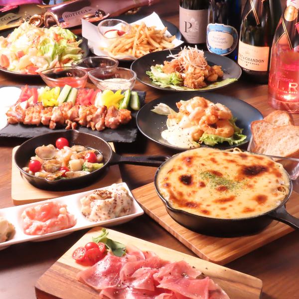 【コース料理各種ご用意】当日ご予約OKのコースや記念日・誕生日コースなど多数ご用意♪