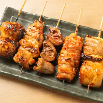 Yakitori Platter (5 skewers) - Chef's Choice
