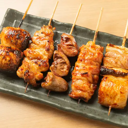 Yakitori Platter (5 skewers) - Chef's Choice