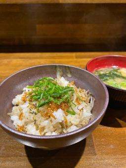 Jakogohan (with miso soup)