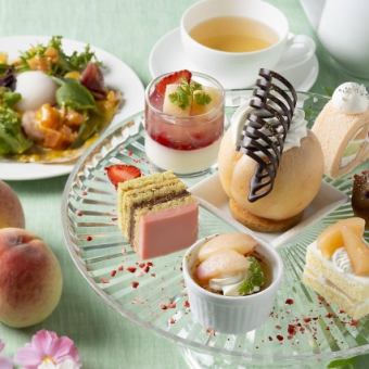 【まるごと桃のアフタヌーンティーセット】 土曜日予約用