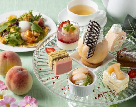 【まるごと桃のアフタヌーンティーセット】 日曜日予約用