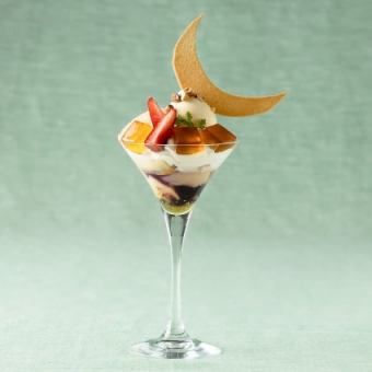 限定パフェ付【まるごと桃のアフタヌーンティーセット】 土曜日予約用