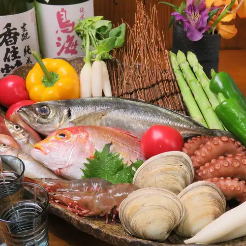 その日の魚介類を厳選素材