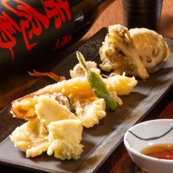 極上天ぷらコース◆天ぷら8種と、人気の煮物含むお料理7品4400円
