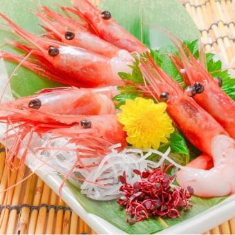 [僅限於Kaihin Makuhari商店！]那天我買了美味的蝦。甜蝦的生魚片