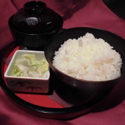 お食事セット（ごはん・味噌汁・香の物）