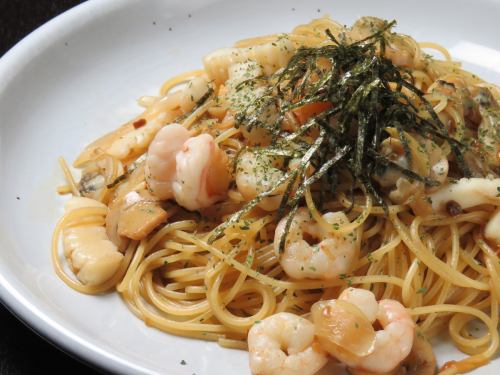 Japanese seafood pasta